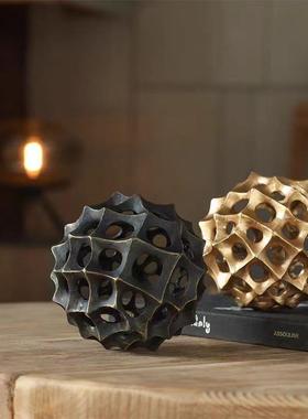 轻创酒意球形现代装饰品高奢品质家居摆设柜办公客厅摆ali-7805桌