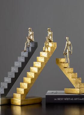 北欧轻奢抽象艺术客厅装饰摆件家居饰品办公室酒柜楼梯人物装饰品