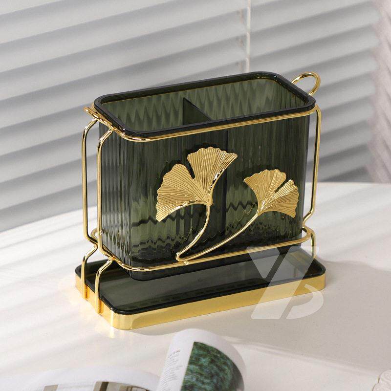 Chopstick storage box chopstick tube high-value chopstick cage holder kitchen household high-end tableware drain rack