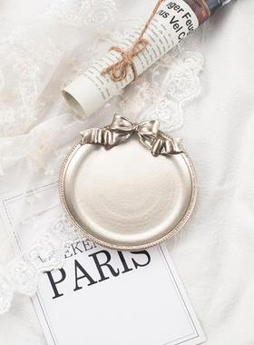 蝴蝶结ins复古树脂托盘装饰摆件