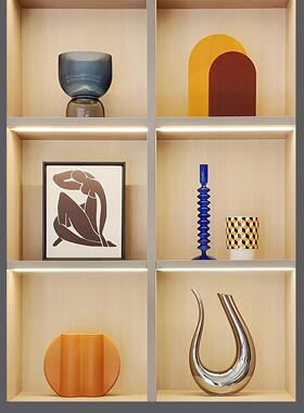 简约现代样板间软装饰品客厅书柜桌面创意工艺礼品摆饰家居摆饰ZH