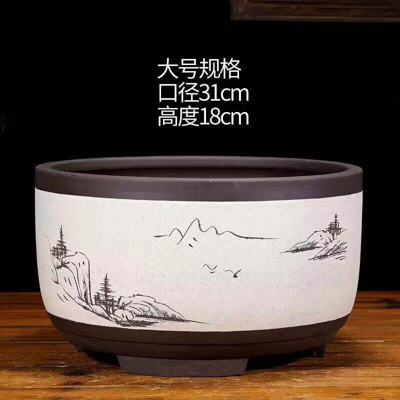 紫砂花盆特大花盆吊兰绿萝花盆阳台种菜创意盆景绿植盆栽多肉树桩,淘宝优惠券,粉丝福利购,淘宝优惠卷