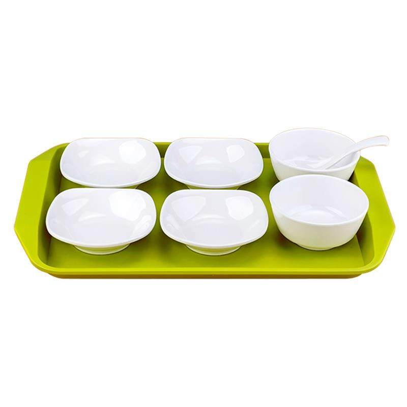 密胺中式快餐店小碗菜餐具套装学校食堂单位专用打菜碗盘组合商用,淘宝优惠券,粉丝福利购,淘宝优惠卷