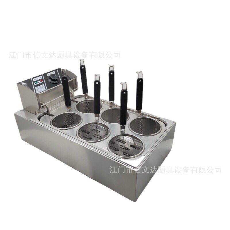 Commercial electric wonton noodle cooker 6-hole noodle machine Malatang Oden cooking machine Shixin Wenda stall rice noodle wonton