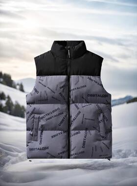 X 50641 Collar multi pocket men's warm vest 立领多袋士保暖