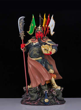 九龙关公像摆件关二爷树脂关公神像家居客厅公司店铺武财神爷开业