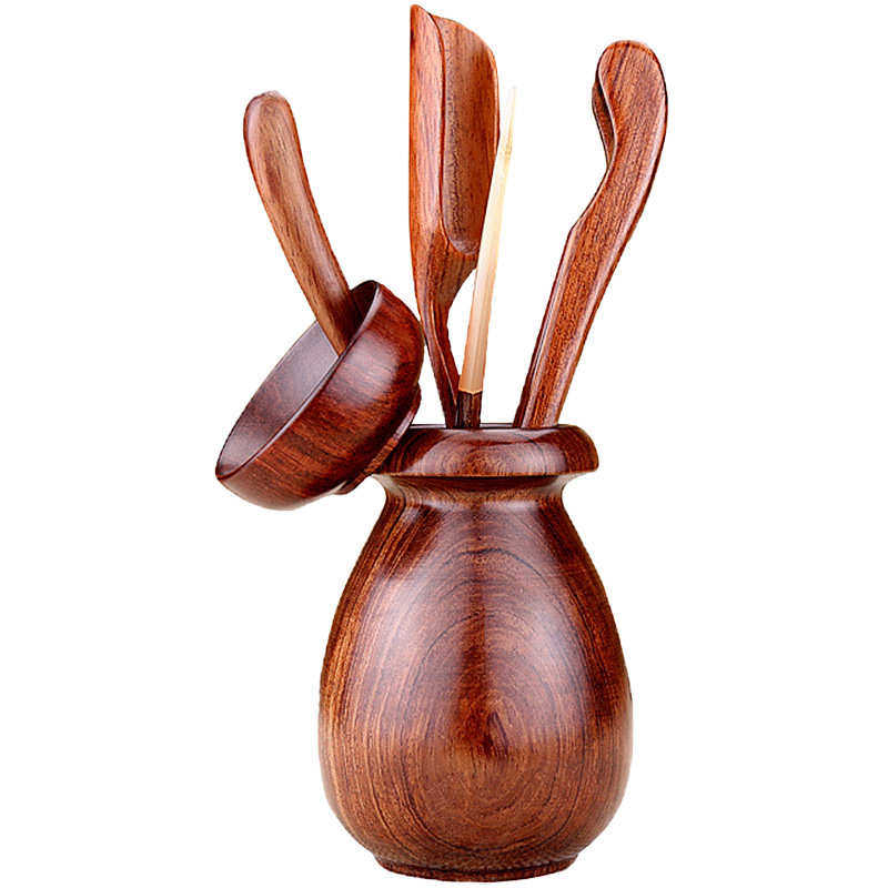 S588茶道六君子套装 实木茶夹茶勺 茶艺黑檀茶盘茶道茶洗功夫茶具,淘宝优惠券,粉丝福利购,淘宝优惠卷