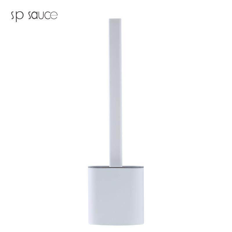 Japanese simple gap toilet brush without dead corners toilet silicone brush wall-mounted bathroom household cleaning brush