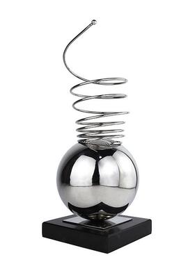 装现代简约金弹簧几何摆件样板间售楼KML处酒店客属厅软饰品摆件