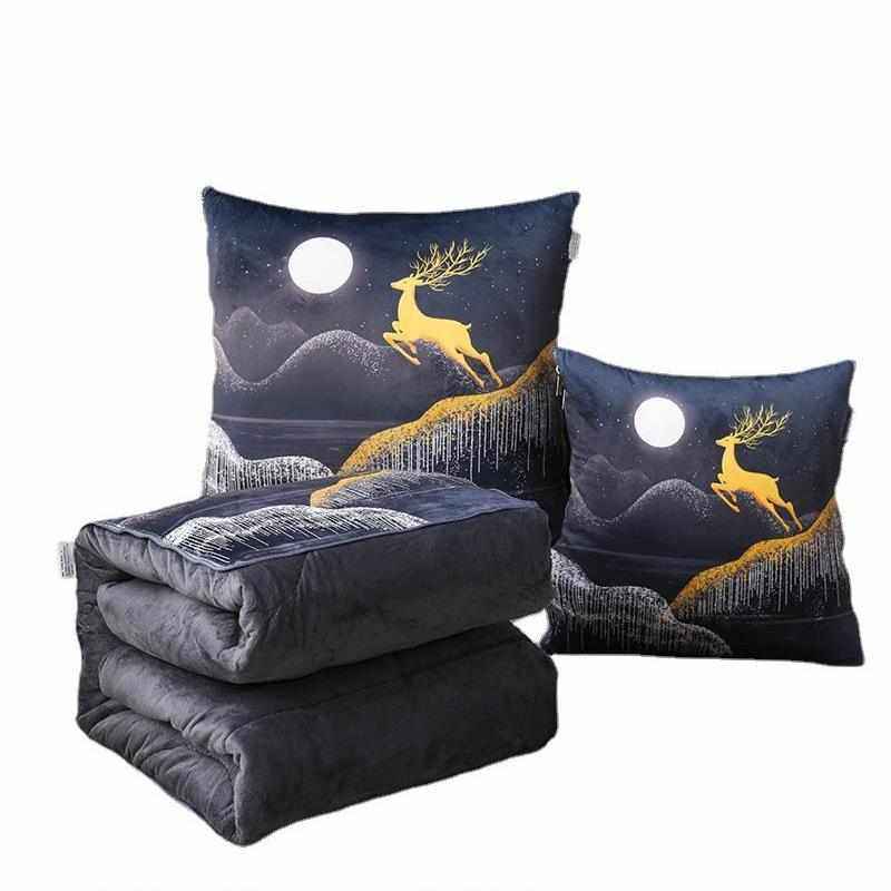 抱枕被子两用加厚二合一汽车用靠垫多功能午休毯办公室午睡枕头被,淘宝优惠券,粉丝福利购,淘宝优惠卷