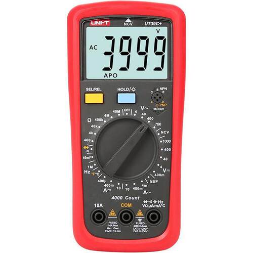 优利德万用表数字数显式电工防烧多用表UT39A+ UT39C+ UT39E+新品 - 图2