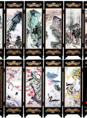 木质工艺品小屏风北京风光旅游纪念品装饰摆件商务出国送老外礼品