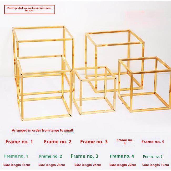 婚礼道具锻铁方形货架方形框架婚礼花架欢迎区场景布局饰品几何路,淘宝优惠券,粉丝福利购,淘宝优惠卷