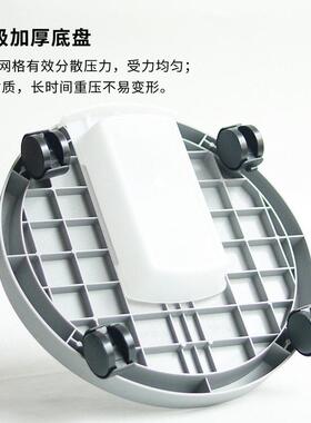 圆形托盘花盆底托盘移动加厚滚轮带接水盆花托万向轮家用塑料底座
