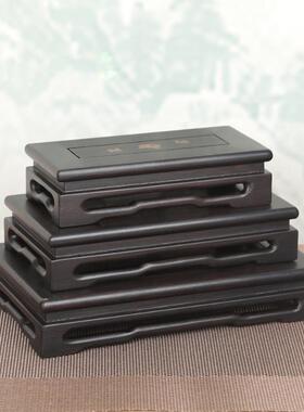 壶厂家爆源款红木实002货木雕刻底座紫光檀奇石紫砂展示架