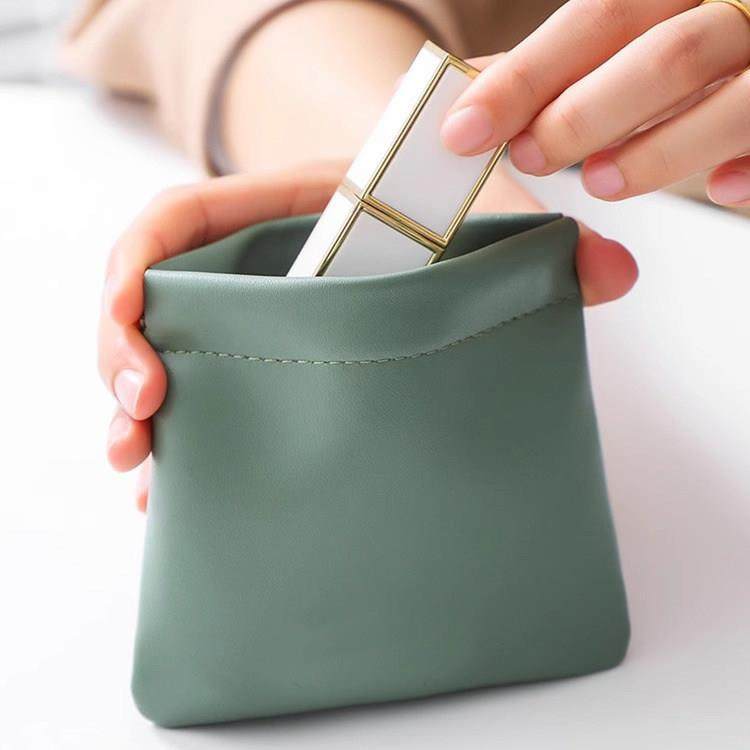 弹片收纳包自动闭合化妆包迷你零钱包卡包口红手袋包包里收纳小包,淘宝优惠券,粉丝福利购,淘宝优惠卷