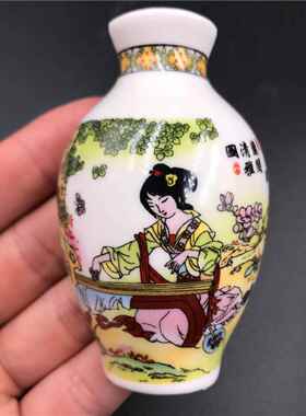 Chinese souvenir china ceramic vase fridge magnet tourist