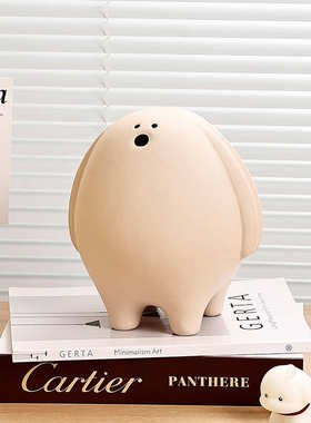 摆件酒柜创意宠北欧房样板间儿童卡通新奇陶瓷装饰品萌电视柜ins