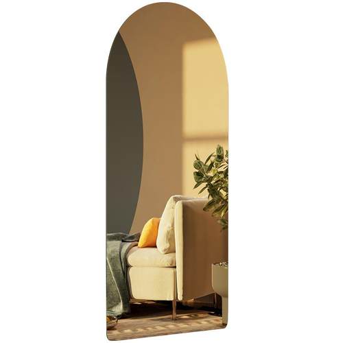 无框粘穿衣全身壁挂镜子贴打墙自挂镜墙上免孔粘贴拱形试衣J-G/YD - 图3