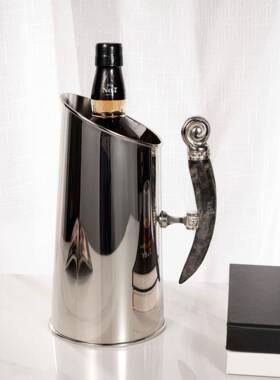 代简不锈冰桶水壶装饰约软装创JYB005意家钢居摆设样板房装现饰摆