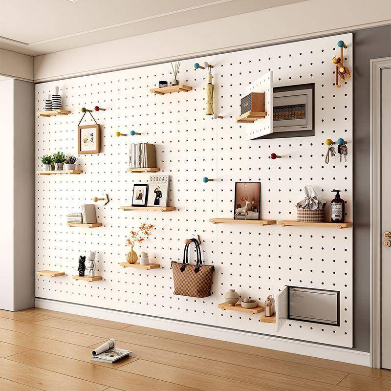 Hole entry Itado entrance hall storage rack storage see details rack kindergarten solid wood hole wall children's decorative hole display wall hanging