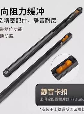 幽灵门五金配件新型无轨卫生间幽灵门隐形轨道移门专用缓冲吊滑轮