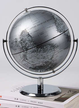 轻奢风地球仪摆件办公室玄关客厅卧室书房装饰品摆件高档乔迁送礼
