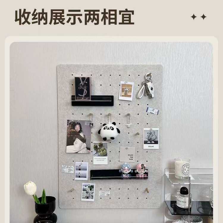 Creative felt hole board Nordic style colorful felt wall stickers wall decoration self-adhesive photo wall display board