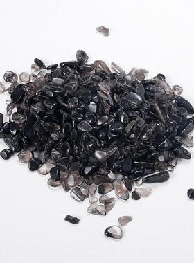 2026厂家直销天然粉紫白水晶碎石消磁石大量通货鱼缸盆栽造景石装