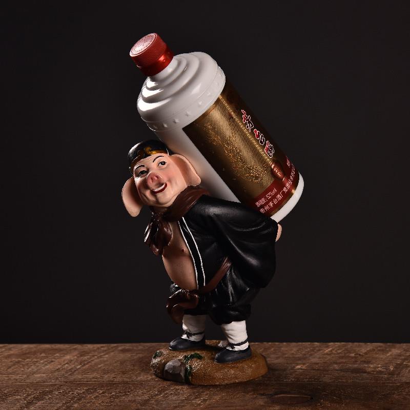 创意二师兄JDO游中式红酒架简约猪八戒公家仔西记人物酒柜摆居件 - 图3