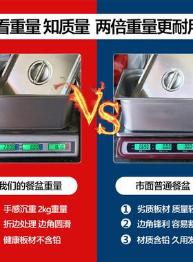立式售饭台商用智能电加热保温售饭台不锈钢暖汤池保温炉快餐车