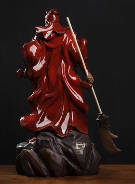 戴玉堂陶瓷《关公》大师徐景辉设计收藏神像客厅饰品武财神摆件