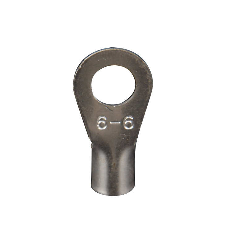 紫铜 JB1-4 2.5-6 10-8带铜套端 圆形船用冷压裸端子接线端子 - 图1