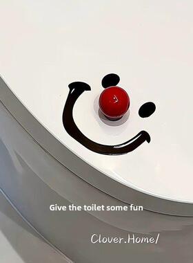笑脸球马桶盖子升降器防脏手盖升降器马桶浴室翻转盖子配件装饰饰