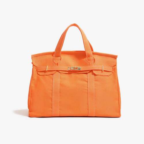 40 Large Capacity Soild Color Boatkin Bote Tote Canvas Bag - 图1