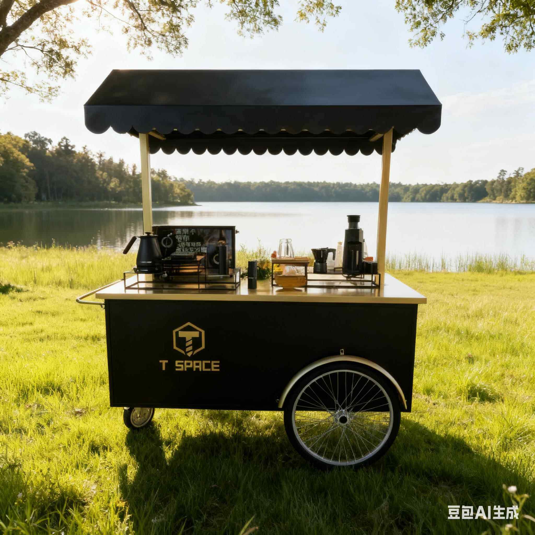 网红铁艺餐车摆摊小推车可移动夜市小吃车促销展示车商场宣传车,淘宝优惠券,粉丝福利购,淘宝优惠卷