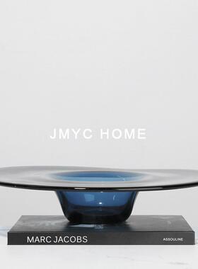 约轻果玻璃水果盘样板房餐厅吧台奢桌EXI面客厅茶几干简收纳托盘