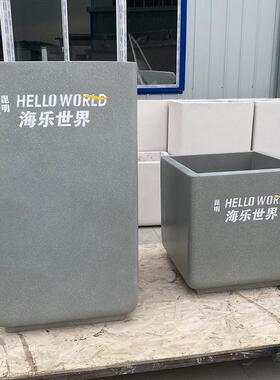 玻璃钢花箱商场户外花盆大花钵市政街道花坛售楼部种植花槽厂家