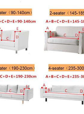 Velvet Plush Sofa Cover for Living Room Sectional Couch Cove