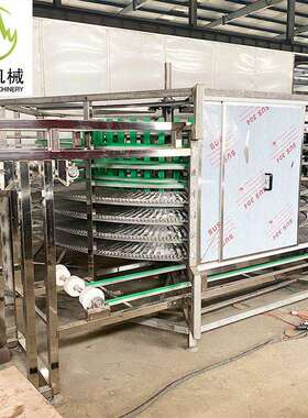 海产结品螺隧速冻流水线龙螺380旋速冻虾机自动循环螺旋冻机