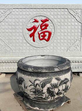 石雕浮雕影壁墙农村自建房迎门墙室外庭院影壁墙屏风青石福字照壁