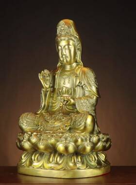 杨铜记 铜观音 做莲花观音 观世音菩萨铜像 新观音 柳枝观音