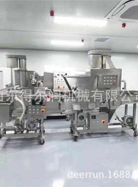 油炸食品上浆机 平铺式裹粉机 茄盒藕盒生产线设备 现货型号齐全