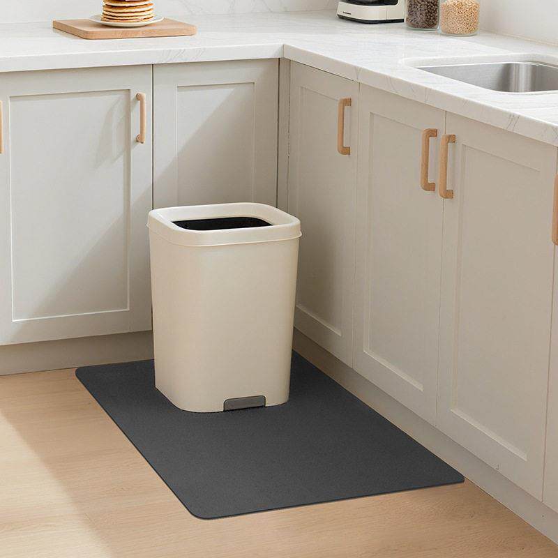 Household kitchen trash can floor mat simple absorbent mat anti-dirty non-slip no-wash easy care foot mat quick-drying carpet