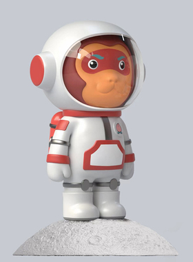 【限量999版】陈建周《七十二变悟空宇航员》亲签手办艺术摆件