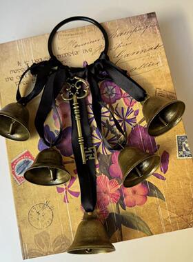 女巫风铃铛保护门把手挂钩威卡风铃家居房间窗台装饰挂件吊饰装饰