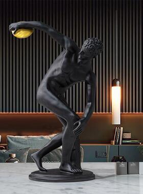 北欧掷铁饼者人物雕塑摆件艺术品办公室软装饰品书桌摆设开业礼品