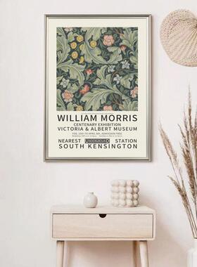 WilliamMorris威廉·莫里斯的现代装饰画海报壁画复古风植物花卉