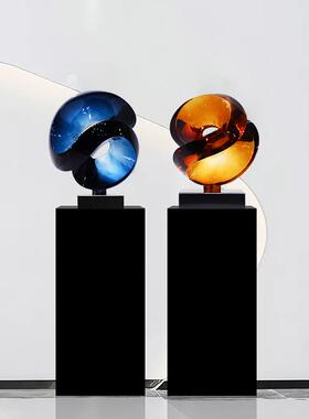 代客现大厅抽象雕塑摆件酒店大堂售楼处前装台FKD-03饰型落地艺