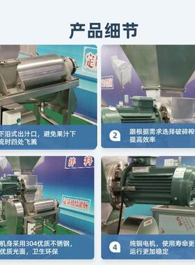 商用油柑果榨汁机胡萝卜生姜破碎榨汁机商用凤梨橙子粉碎榨汁机器